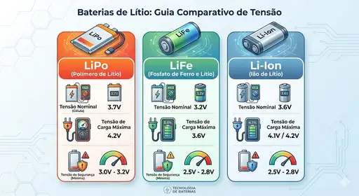Tipos de Baterias de Litio