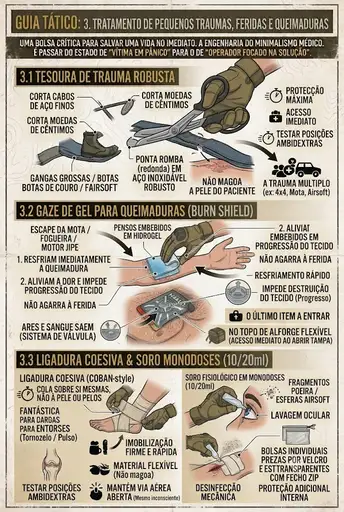 Tratamento de Pequenos Traumas, Feridas e Queimaduras
