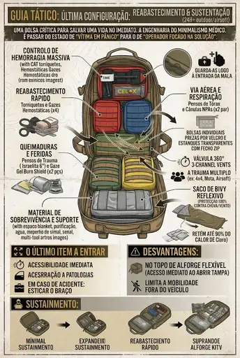 Configuração: Mala Apiado (Caminhadas, Bushcraft e Airsoft)