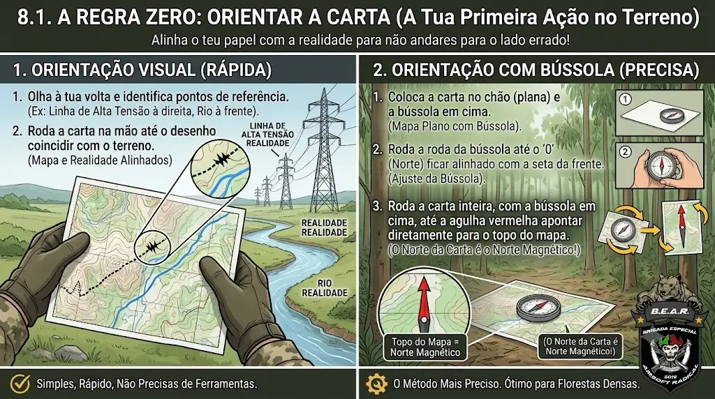 A Regra Zero: Orientar a Carta