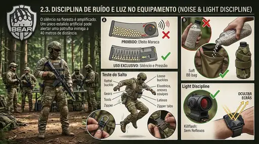 Disciplina de Ruído e Luz no Equipamento (Noise & Light Discipline)