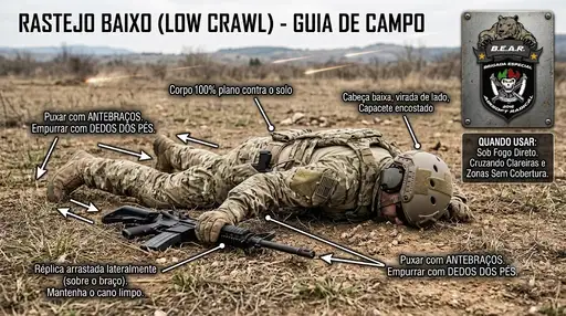 Rastejo Baixo (Low Crawl): Rastejo Baixo (Low Crawl):