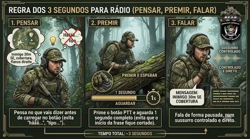 A Regra dos 3 Segundos (Pensar, Premir, Falar): A Regra dos 3 Segundos (Pensar, Premir, Falar):