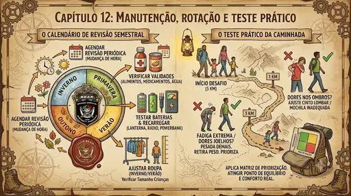Manutenção, Rotação e Teste Prático